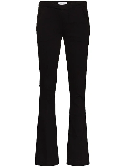 Shop Frame Le Serge Trousers In Black