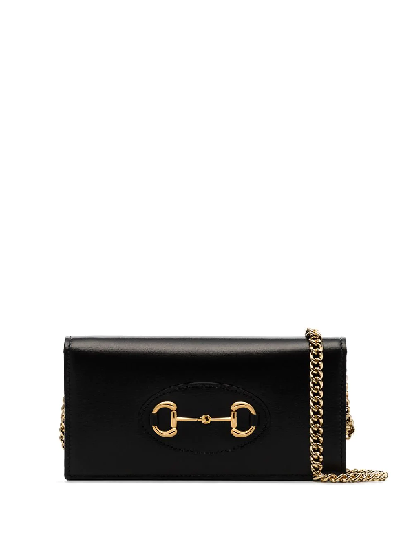 black leather clutch bag