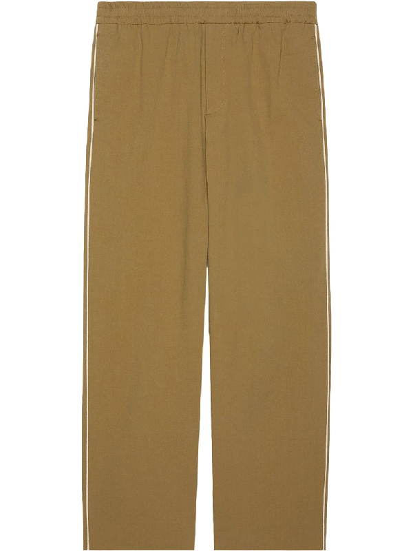 gucci print trousers