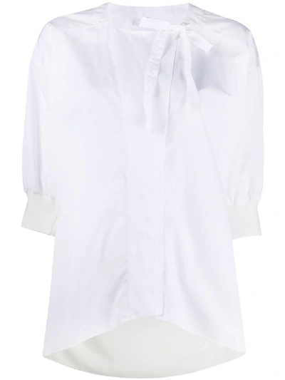 Shop Chloé Tie-fastening Neck Shirt In White