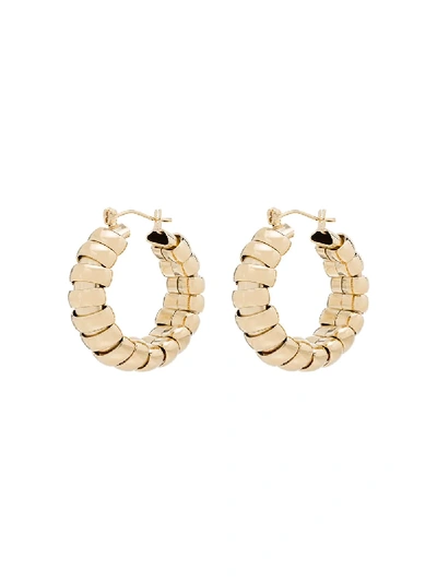 Shop Laura Lombardi 14kt Gold-plated Camilla Hoop Earrings