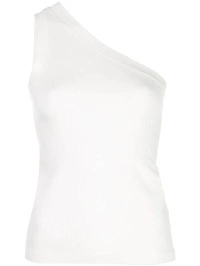 Shop Rosetta Getty One Shoulder Top In White