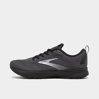 Shop Brooks Men's Revel 4 Running Shoes In Ebony/black/grey