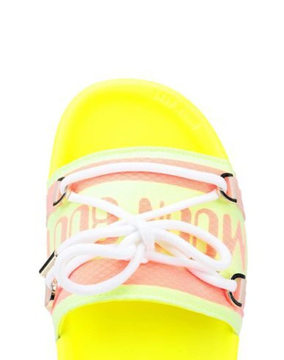 Shop Moon Boot Mb Deimos Transparent Woman Sandals Yellow Size 6-7 Textile Fibers, Synthetic Fibers