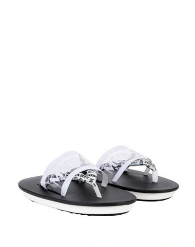Shop Moon Boot Mb Kasei All Over Woman Thong Sandal Silver Size 6 Synthetic Fibers, Textile Fibers