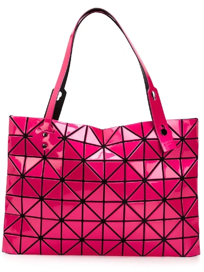 Shop Bao Bao Issey Miyake 'rock-3' Tote In Pink