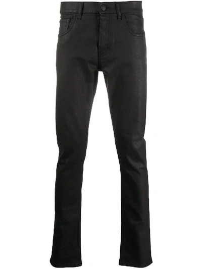 Shop Alexander Mcqueen Skinny Fit Mid-rise Jeans In Black