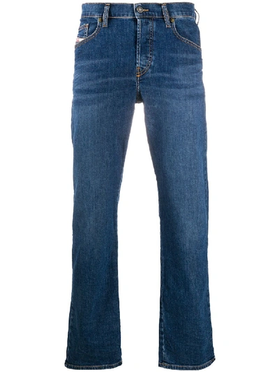 Shop Diesel D-mihtry Straight-leg Jeans In Blue