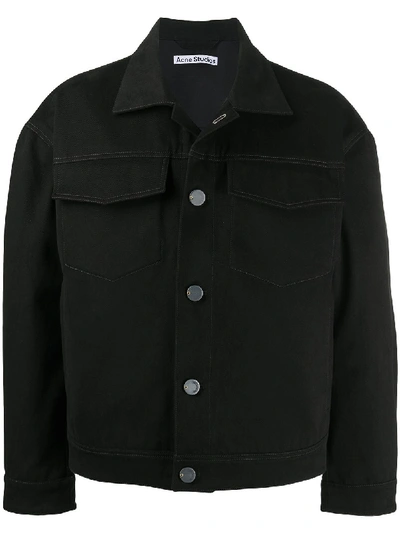 Shop Acne Studios Boxy-fit Jacket In Black
