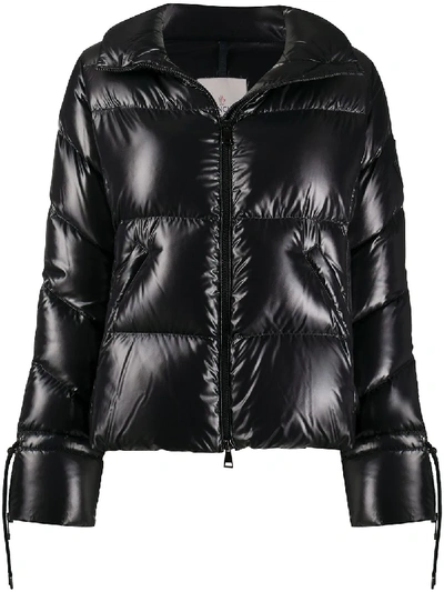 Shop Moncler Zip-up Padded Jacket In Black