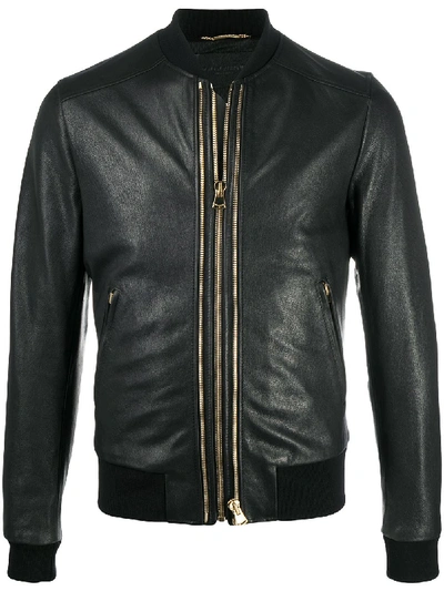 Shop Dolce & Gabbana Schmale Bomberjacke In Black