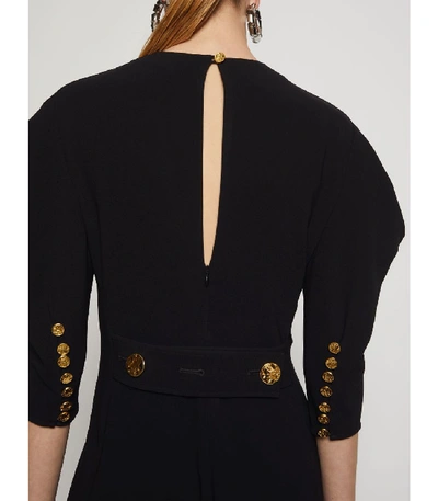 Shop Proenza Schouler Draped Sleeve Dress In Black