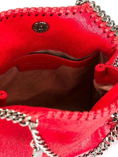 Shop Stella Mccartney Tiny Falabella Tote In Red