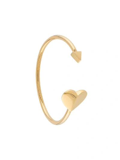 Shop Kate Spade Heritage Spade Cuff Bracelet In Gold
