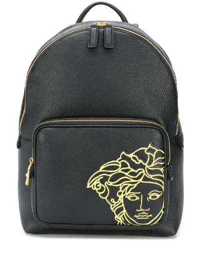 Shop Versace Pop Medusa Backpack In Black