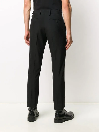 Shop Undercover Tailored Slim-fit Trousers In Black