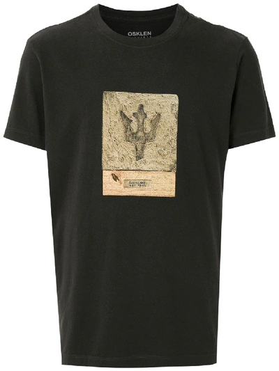 Shop Osklen Trophy Vintage T-shirt In Grey