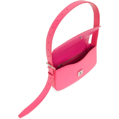 Shop Balenciaga Pink Baguette Bag In 5514 Fuchsi