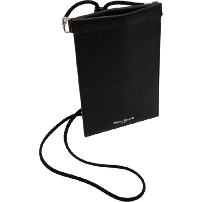 Shop Maison Margiela Black Phone Pouch In T8013 Black