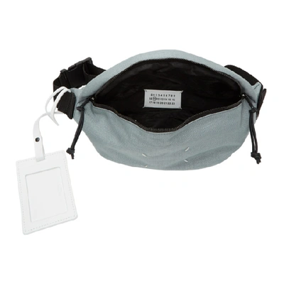 Shop Maison Margiela Grey Canvas Fanny Pack In T8060 Highr