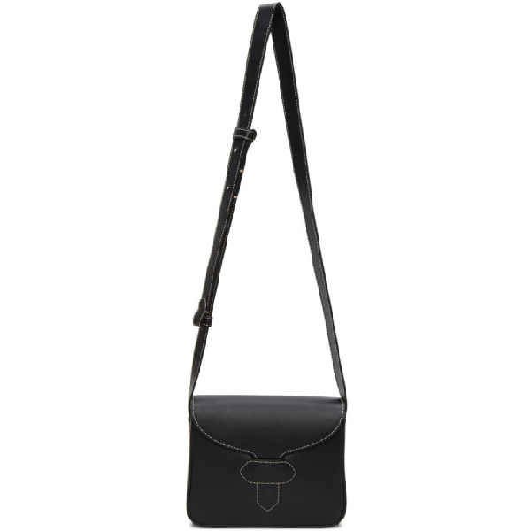 small black messenger bag