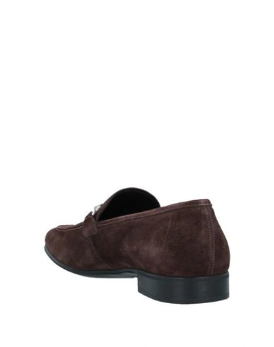 Shop Ferragamo Loafers In Dark Brown