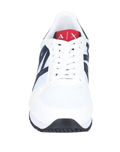 Shop Armani Exchange Man Sneakers Ivory Size 8.5 Textile Fibers, Rubber In White