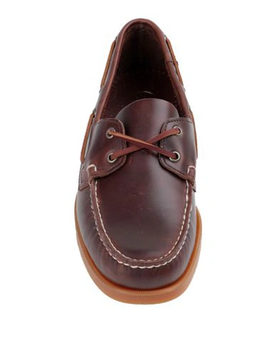 Shop Sebago Docksides Portland Waxed Man Loafers Brown Size 9 Soft Leather