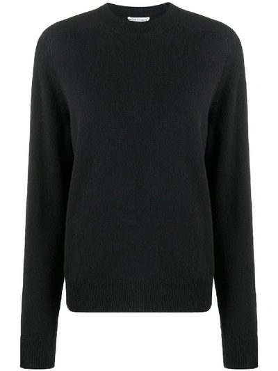 Shop Bottega Veneta Long-sleeve Wool Jumper In Black