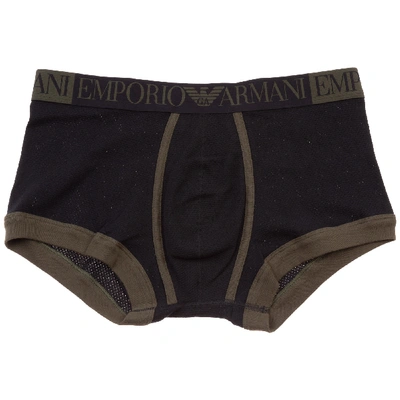 Shop Emporio Armani Men's Underwear Boxer Shorts In Black