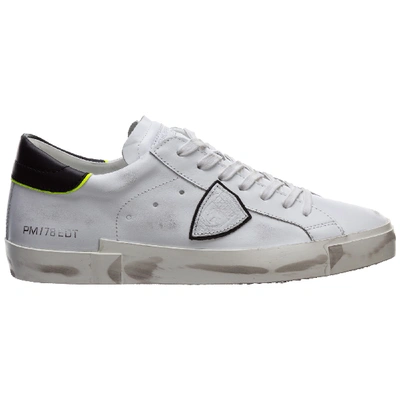 Shop Philippe Model Men's Shoes Leather Trainers Sneakers Prsx In White
