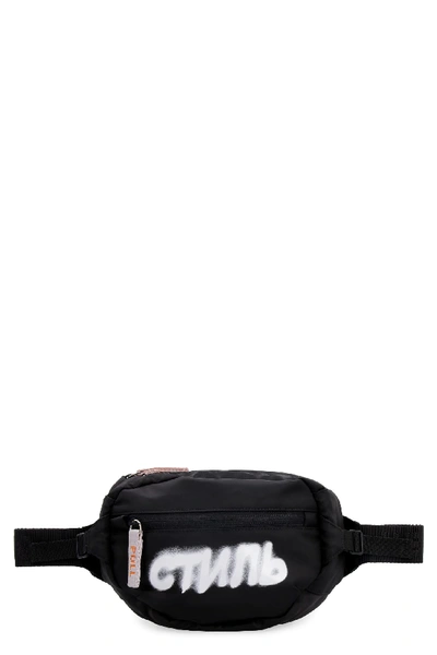 Shop Heron Preston Nylon Belt Bag In Black