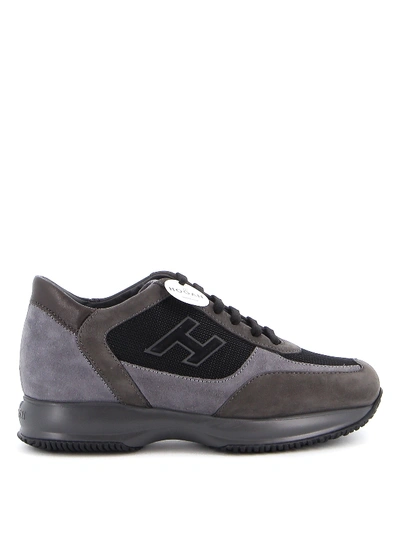 Shop Hogan Interactive Grey Sneakers