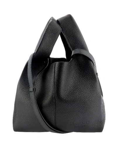 Shop Mulberry Portobello Leather Bag In Black