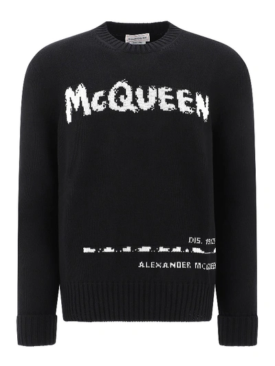Shop Alexander Mcqueen Knitter Sweater In Black