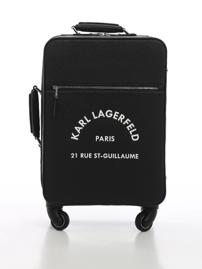 Shop Karl Lagerfeld Rue Stguillaume Carry-on Bag In Black