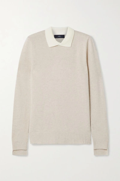 Shop Arch4 Olive Cashmere Sweater In Sand