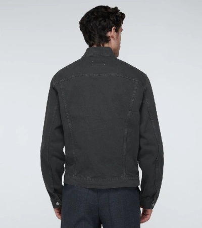 Shop Maison Margiela Garment-dyed Denim Jacket In Black