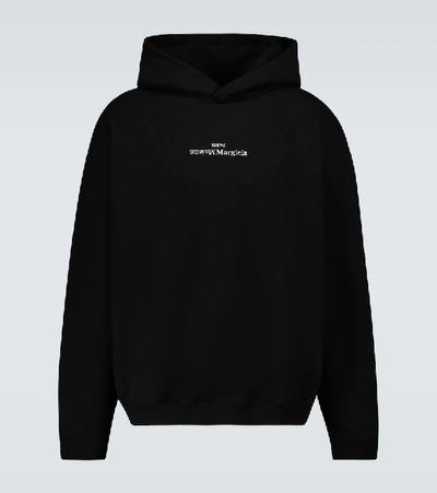 Shop Maison Margiela Upside Down Logo Sweatshirt In Black