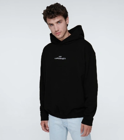Shop Maison Margiela Upside Down Logo Sweatshirt In Black