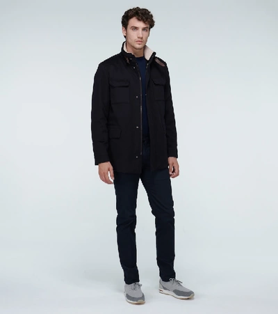 Shop Loro Piana New Traveller Cashmere Jacket In Blue