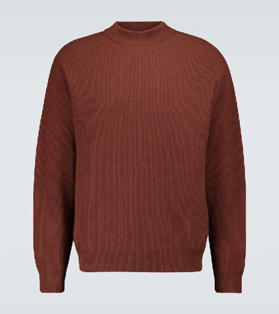 Shop Nanushka Duane Ribbed Sweater In Red