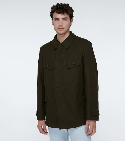 Shop Maison Margiela Military Casual Jacket In Green