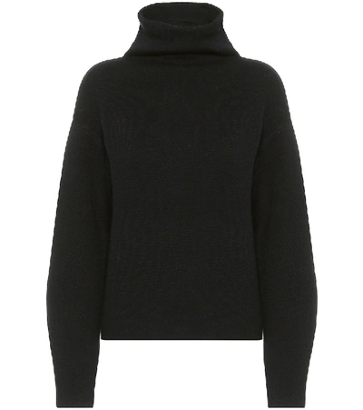 Shop Vince Turtleneck Wool-blend Sweater In Black