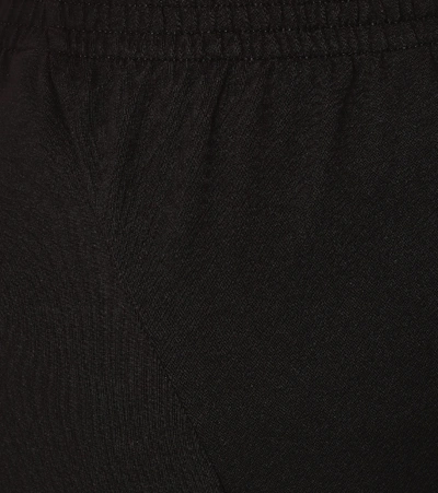 Shop Balenciaga Stretch-cotton Midi Skirt In Black