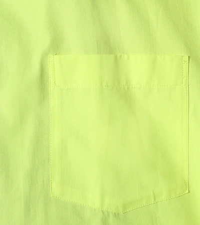 Shop Balenciaga Swing Oversized Cotton Shirt In Yellow