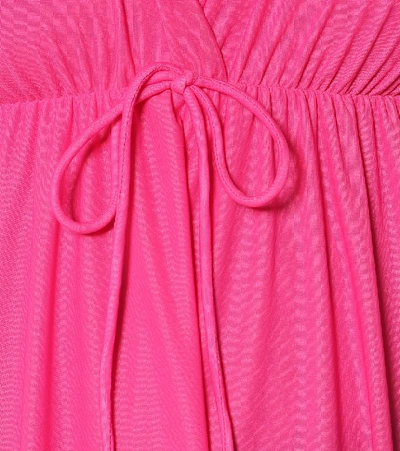 Shop Balenciaga Jersey Babydoll Dress In Pink