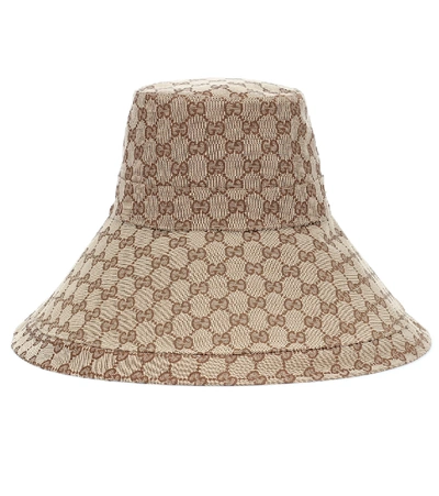 Shop Gucci Gg Supreme Canvas Hat In Beige