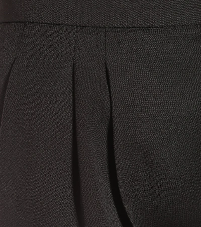 Shop Saint Laurent High-rise Wool Pants In Black