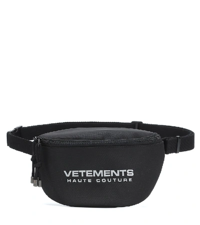 Shop Vetements Logo Belt Bag In Black